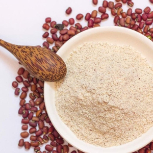 Graines de coix cuites et poudre de haricots rouges
